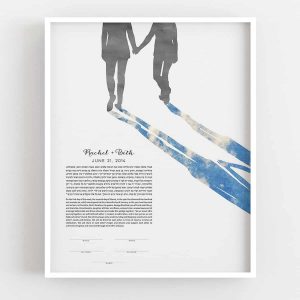I'll hold your hand LGBTQ Queer Ketubah