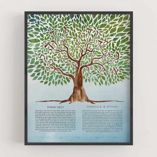 Tree of Life - I Am My Beloved's Ketubah Hidden Message Ani L'Dodi V'Dodi Li
