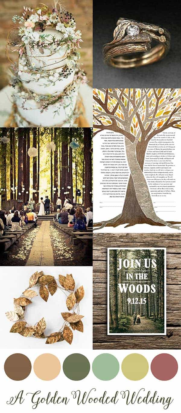A Golden Wooded Wedding