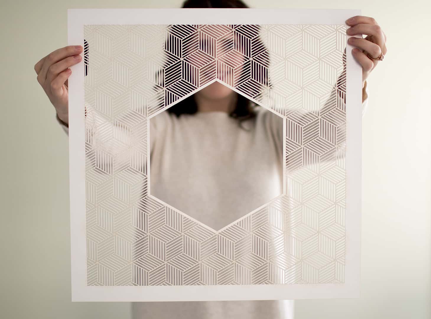 Geometric Pattern Paper Cut Ketubah • Ink With Intent