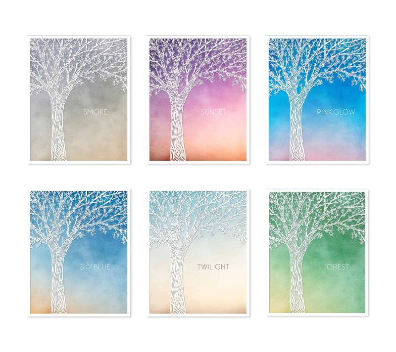 Tree of Life Paper Cut Ketubah Color Choices